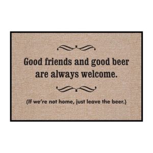 Good Friends And Good Beer Novelty Doormat