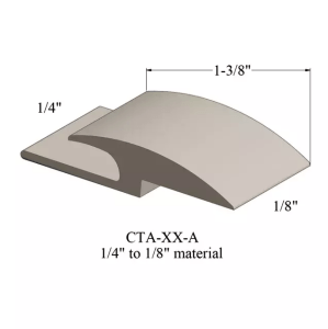 Johnsonite A Adaptor - 1/4 Carpet to 1/8 Resilient Flooring
