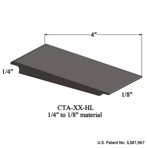 Johnsonite HL Adaptor - 1/4 Carpet to 1/8 Resilient Flooring w/ 4 Gradual Transition