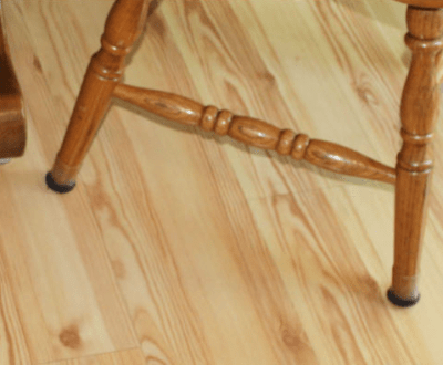 Clear Sleeve w/ Felt Bottom Chair Leg Floor Protection
