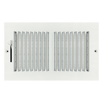 White Metal Sidewall / Ceiling Register