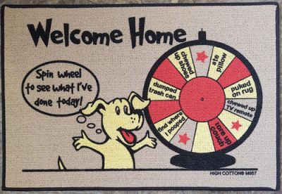 Welcome Home - Funny Pet Door Mat