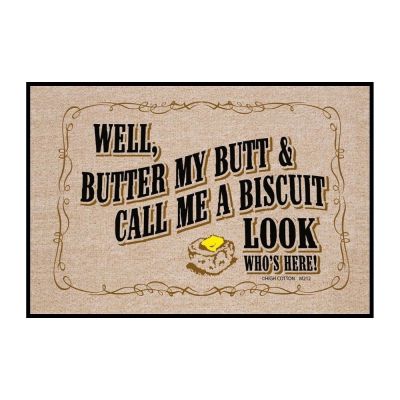 Humorous Welcome Mat - Butter My Butt...