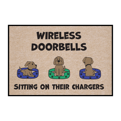 Dog Themed Doormat - Wireless Doorbells